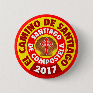 El Camino de Santiago 2017 6 Cm Round Badge