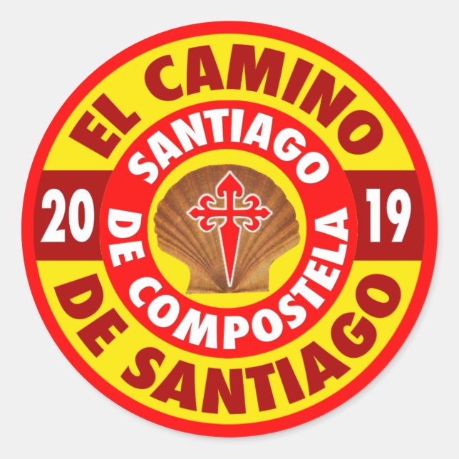 El Camino de Santiago 2019 Classic Round Sticker (Front)
