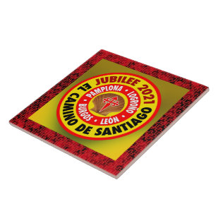 El Camino de Santiago 2021 Ceramic Tile