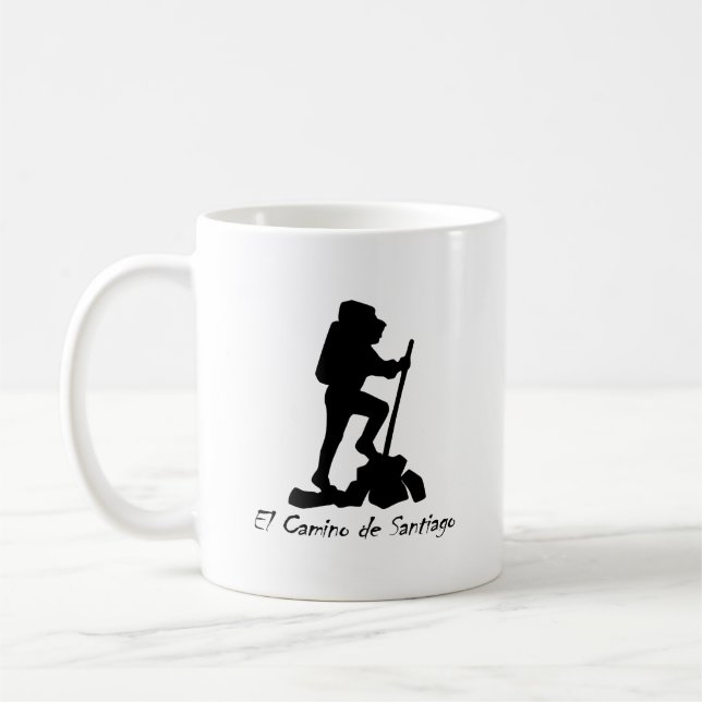 El Camino de Santiago  -  Bucket List Hike Coffee Mug (Left)
