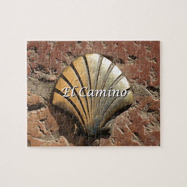 El Camino gold shell, Leon (caption) Jigsaw Puzzle (Horizontal)