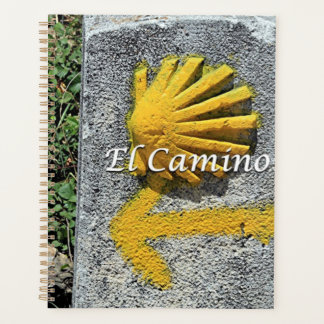 El Camino: shell and arrow marker, Spain Planner