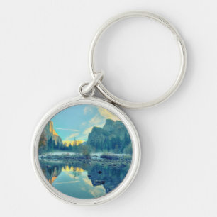 El Capitan and Three Brothers Reflection Key Ring
