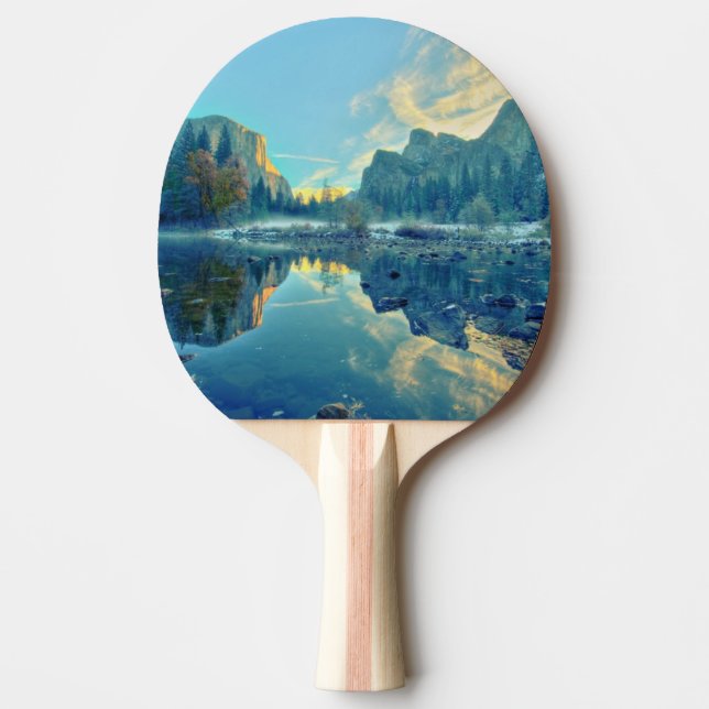 El Capitan and Three Brothers Reflection Ping Pong Paddle (Front)