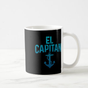 El Capitan Boat Owner Pontoon Captain Funny Boatin Coffee Mug