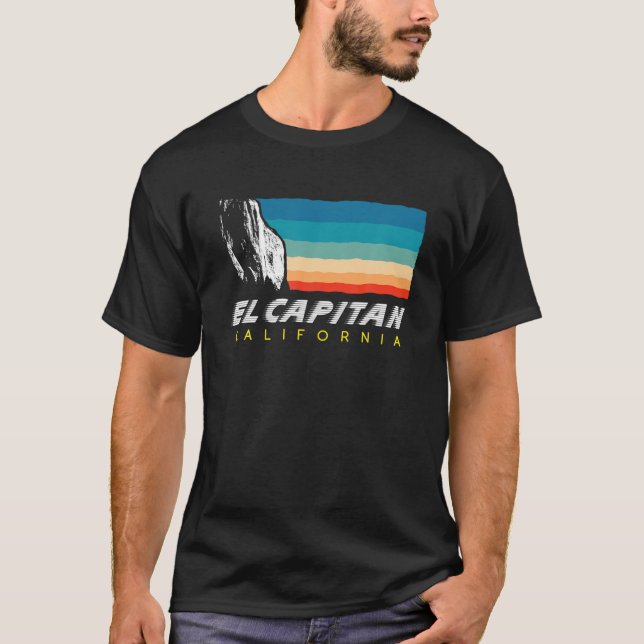 El Capitan California - USA 1980S Retro T-Shirt (Front)