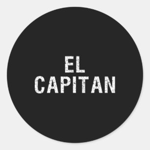 El Capitan Captain Of The Ship T Shirt  Classic Round Sticker