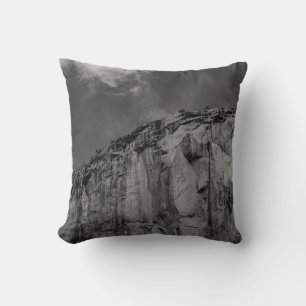 El Capitan Cliff Face Close Up - Yosemite Photo Cushion