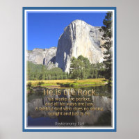 EL CAPITAN - Deuteronomy 32:4 POSTER PRINT