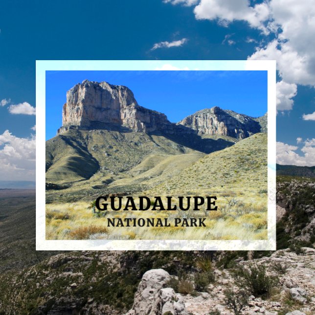 El Capitan Guadalupe Peak, Blue Sky, National Park Postcard (Creator Uploaded)