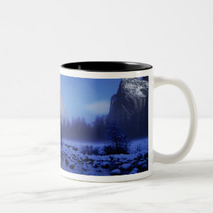 El Capitan Mountain, Yosemite National Park, Two-Tone Coffee Mug