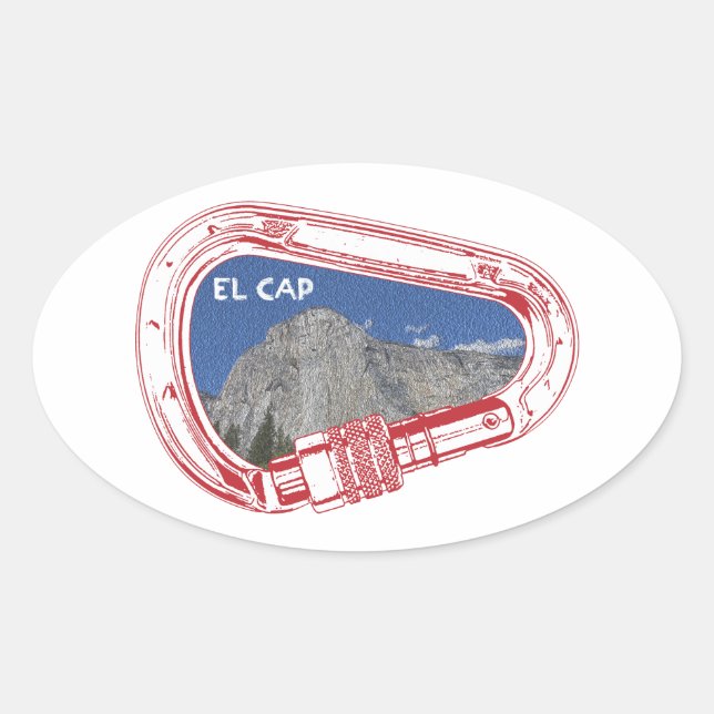 El Capitan Oval Sticker (Front)