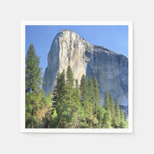 El capitan Over the Merced River - Yosemite Valley Napkin