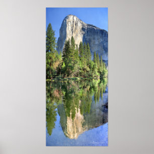 El capitan Over the Merced River - Yosemite Valley Poster