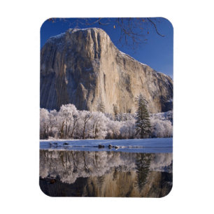 El Capitan reflects into the Merced River in 2 Magnet