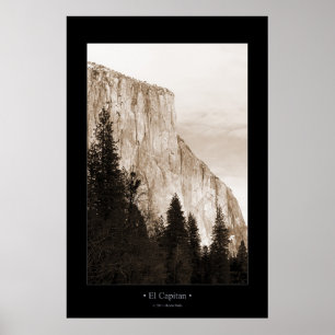 El Capitan (Sepia Toned) Poster