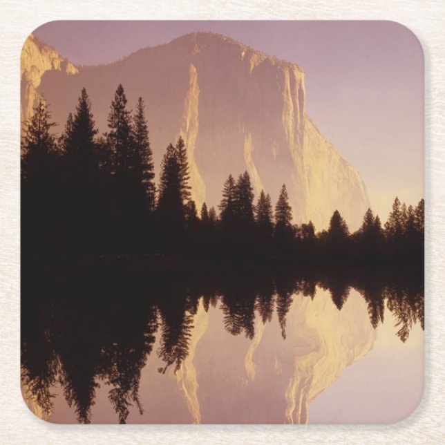 El Capitan Square Paper Coaster (Front)