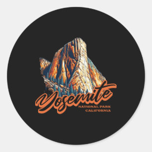 El Capitan Yosemite National Park California Climb Classic Round Sticker