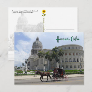 El Capitolio, Havana, Cuba - postcard