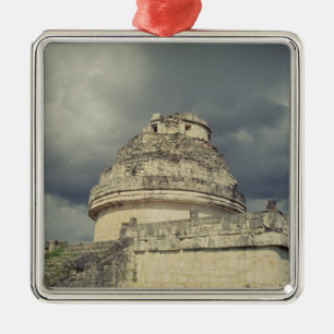 El Caracol Mayan observatory Metal Tree Decoration