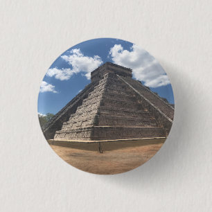 El Castillo – Chichen Itza, Mexico #3 Button