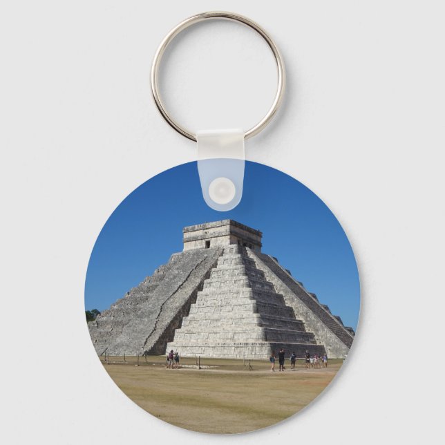 El Castillo – Chichen Itza, Mexico #4 Keychain (Front)