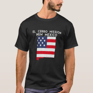 El Cerro Mission USA State America Travel New Mexi T-Shirt