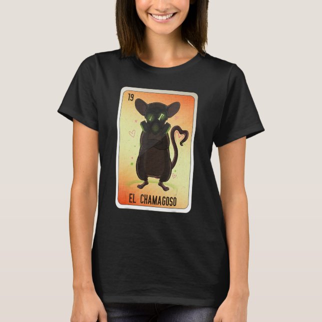 EL Chamagoso Mexican Slang Lottery Bingo Cards T-Shirt (Front)