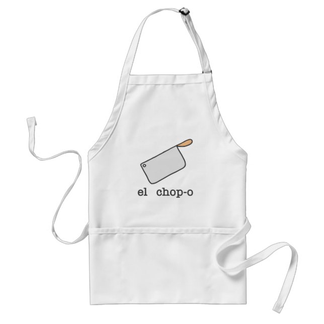 El Chop-o Funny Standard Apron (Front)