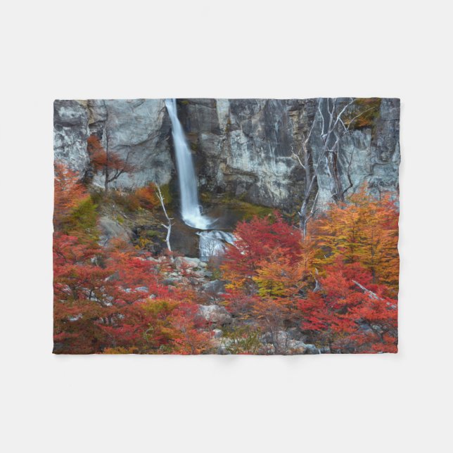 El Chorrillo Waterfall | Patagonia, Argentina Fleece Blanket (Front (Horizontal))