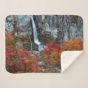 El Chorrillo Waterfall Patagonia, Argentina Sherpa Blanket