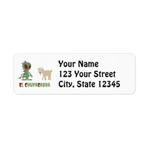 El Chupacabra Return Address Label