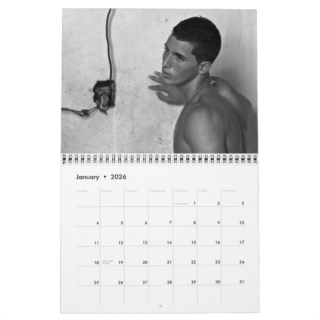 EL CUBANO Male Calendar (Jan 2026)