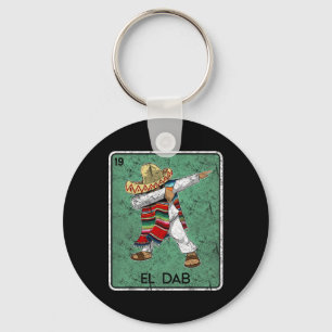 El Dab Card Funny Cinco De Mayo Mexican Party  Key Ring