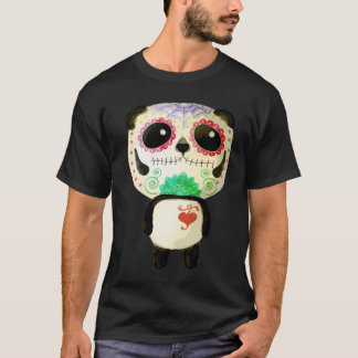El Dia De Los Muertos Panda  T-Shirt