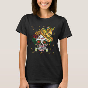 El Dia De Los Muertos Taco Tequila Shot Happy Cinc T-Shirt
