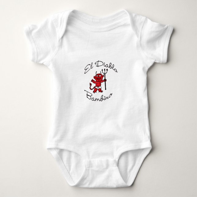 El Diablo Bambino Baby Devil Bodysuit (Front)