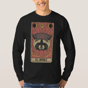 El Diablo Racoon Tarot Card Satanic Trash Panda A T-Shirt