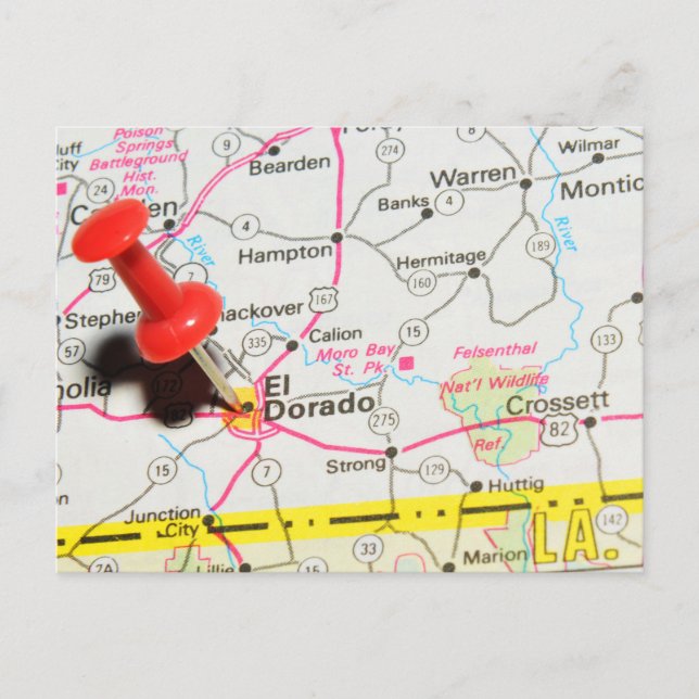 El Dorado, Arkansas Postcard (Front)