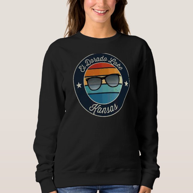 El Dorado Lake  Kansas Souvenir Sweatshirt (Front)