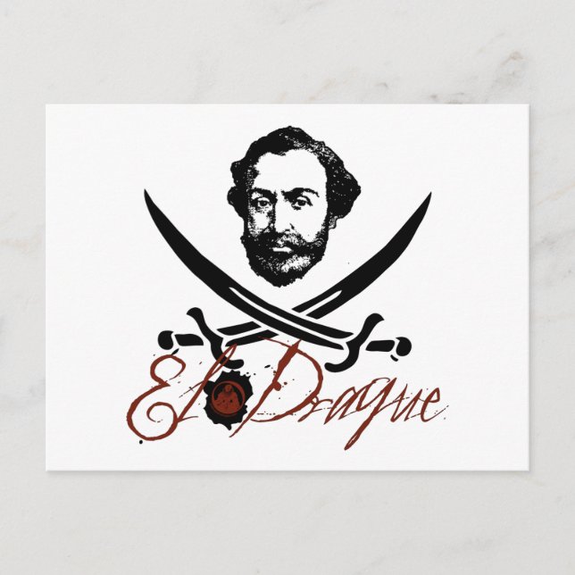 El Draque Pirate Insignia Postcard (Front)