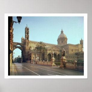 El Duomo, founded by Walter, Archbishop of Palermo Poster
