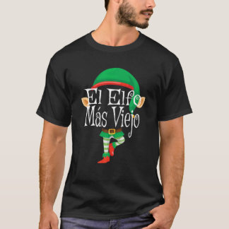 El Elfo Más Viejo Oldest Elf Family Spanish Matchi T-Shirt