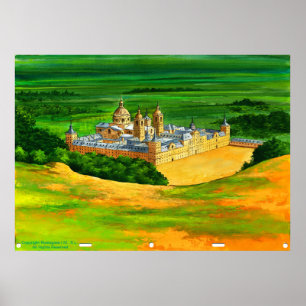 El Escorial - as seen from Monte Abantos Poster