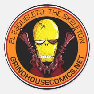 EL ESQUELETO: THE SKELETON Sticker (Round)