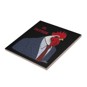 El Gallo Patron Ceramic Tile