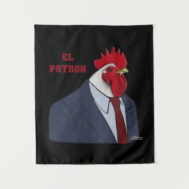 El Gallo Patron Tapestry (Front)