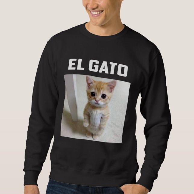El Gato Meme Cat Sweatshirt (Front)