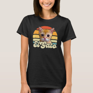 el gato meme sad crying cat munchkin kitty meme re T-Shirt