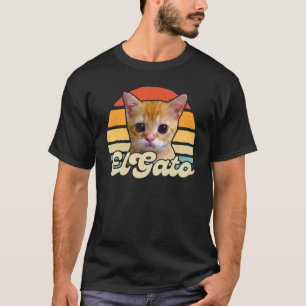 el gato meme sad crying cat munchkin kitty meme re T-Shirt